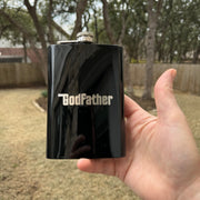 8oz Godfather BLACK Flask