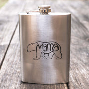 8oz Mama Bear Stainless Steel Flask