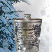 8oz Night Before Christmas Stainless Steel Flask