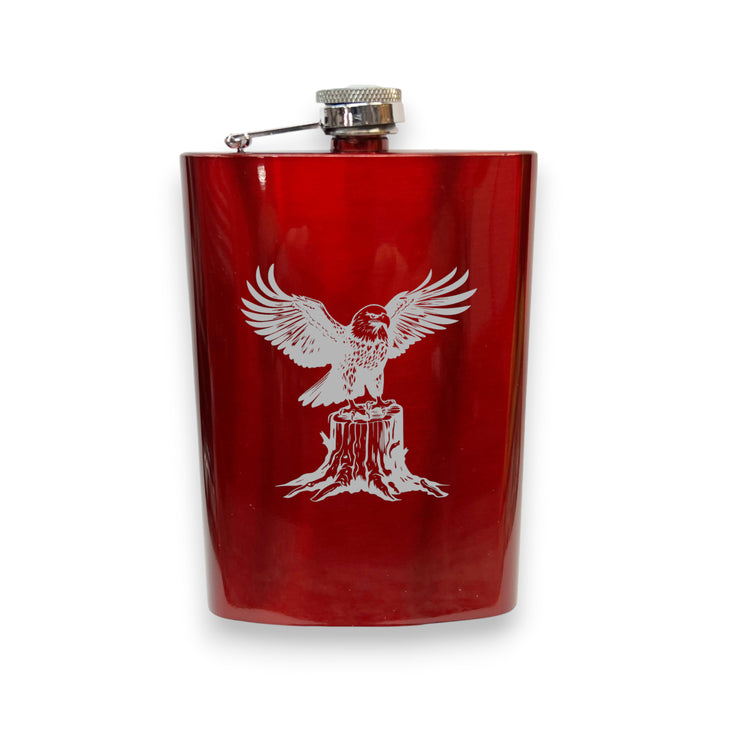 8oz - CUSTOM - American Eagle on Stump