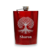 8oz - CUSTOM - PERSONALIZED - Celtic Tree of Life Flask