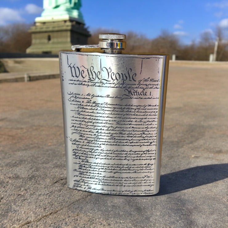 8oz We the People Stainless Steel Flask
