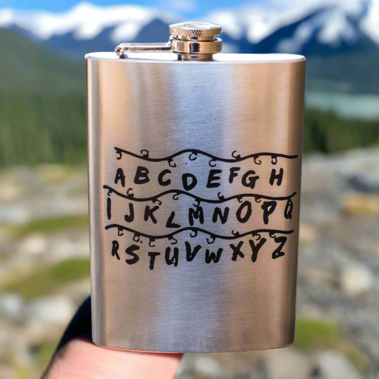 8oz Alphalights Stainless Steel Flask