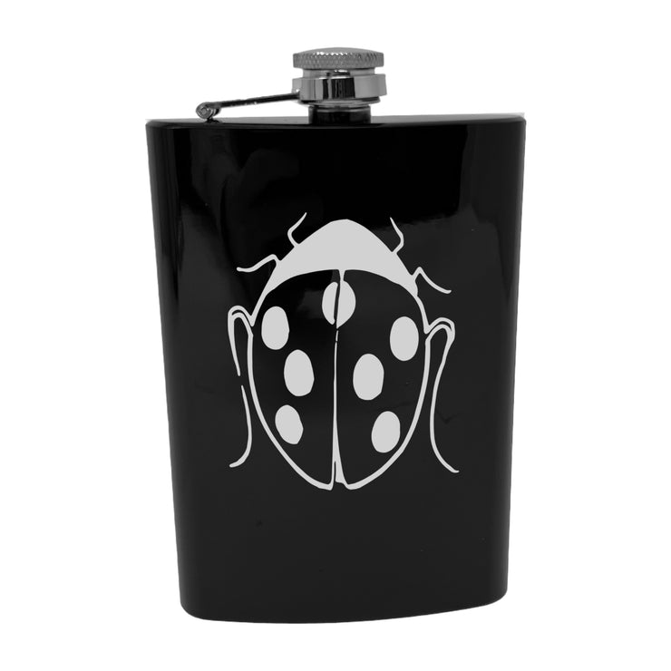8oz LadyBug Flask