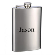 8oz Stainless Steel Flask With Your Name Engraved CUSTOM PERSONALIZED
