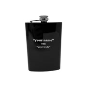 8oz PERSONALIZED Joe the Electrician Plumber Flask