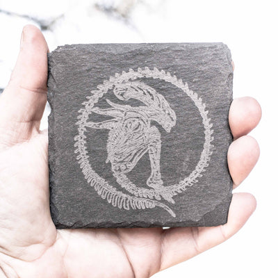 Coaster - Slate - Alien Fossil - SET OF 2