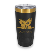 20oz Tumbler - CUSTOM - I love my Corgi