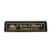 Desk Wedge Name Plate - PERSONALIZED - Happy Halloween - 11 Inches