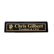 Desk Wedge Name Plate - PERSONALIZED - Flying Dragon - 11 Inches