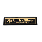 Desk Wedge Name Plate - PERSONALIZED - Thunderbird Native American - 11 Inches