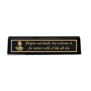Desk Wedge Name plate -  Marcus Aurelius - 11 Inches