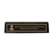 Desk Wedge Name plate -  Marcus Aurelius - 11 Inches