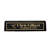 Desk Wedge Name Plate - PERSONALIZED - Hummingbird - 11 Inches
