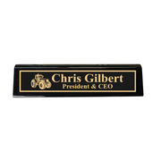 Desk Wedge Name Plate - PERSONALIZED - Tractor - 11 Inches