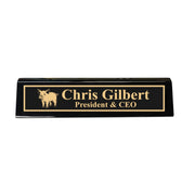 Desk Wedge Name Plate - PERSONALIZED - PIglet - 11 Inches