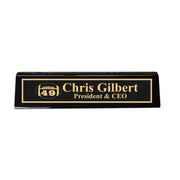 Desk Wedge Name Plate - PERSONALIZED - Football - WITH YOUR NUMBER - 11 Inches