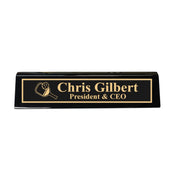 Desk Wedge Name Plate - PERSONALIZED - Pickleball - 11 Inches