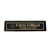 Desk Wedge Name Plate - PERSONALIZED - Kidney - 11 Inches