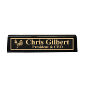 Desk Wedge Name Plate - PERSONALIZED - Chicken - 11 Inches