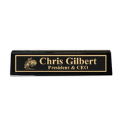 Desk Wedge Name Plate - PERSONALIZED - Bronco - 11 Inches