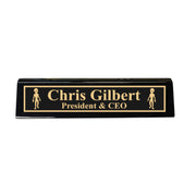 Desk Wedge Name Plate - PERSONALIZED - Alien - 11 Inches