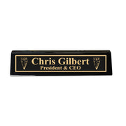 Desk Wedge Name Plate - PERSONALIZED - Arrowhead - 11 Inches