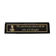 Desk Wedge Name plate -  Marcus Aurelius - 11 Inches