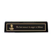 Desk Wedge Name plate -  Marcus Aurelius - 11 Inches