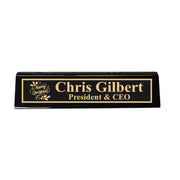 Desk Wedge Name Plate - PERSONALIZED - Merry Christmas - 11 Inches