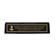 Desk Wedge Name plate -  Marcus Aurelius - 11 Inches