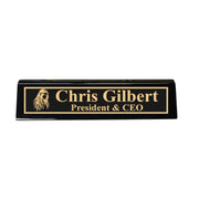 Desk Wedge Name Plate - PERSONALIZED - Native American Indian - 11 Inches