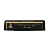Desk Wedge Name plate -  Marcus Aurelius - 11 Inches