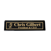 Desk Wedge Name Plate - PERSONALIZED - Lion - 11 Inches