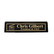 Desk Wedge Name Plate - PERSONALIZED - Worlds most awesome film editor - 11 Inches