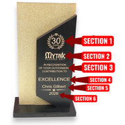 Award - PERSONALIZED - Trophy Award 4 - Color - 12x7 Inhces