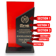 Award - PERSONALIZED - Trophy Award 4 - Color - 12x7 Inhces