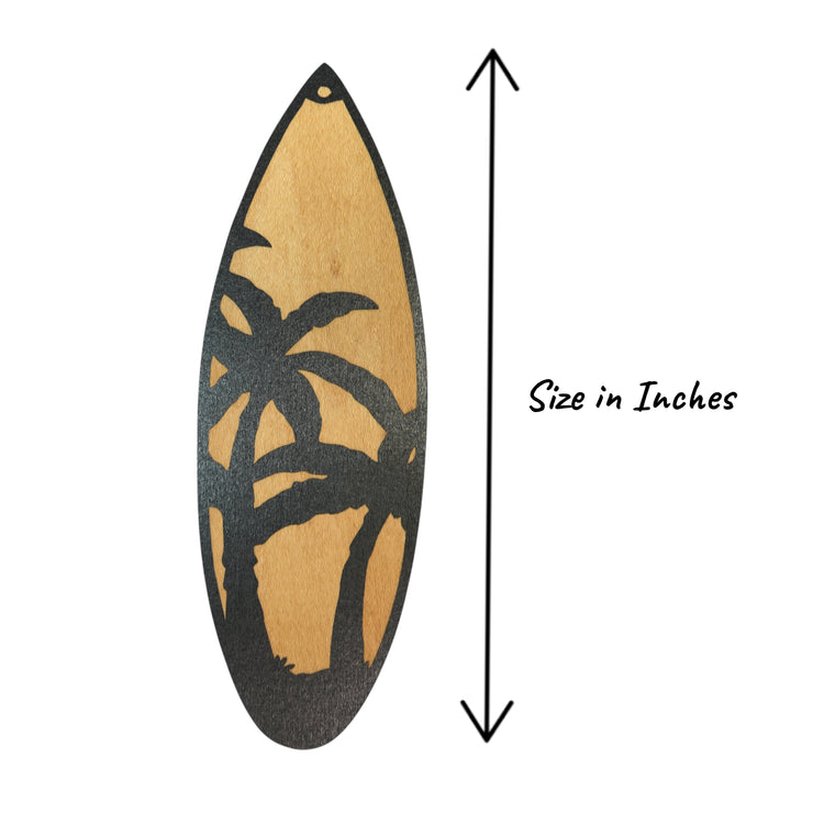 Sign - Custom - Palm Tree Surfboard