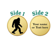 Challenge Coin - PERSONALIZED - CUSTOM - Bigfoot Sasquatch