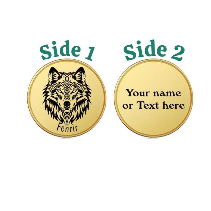 Challenge Coin - PERSONALIZED - CUSTOM - Fenrir