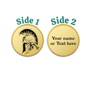 Challenge Coin - PERSONALIZED - CUSTOM - Warrior Helmet
