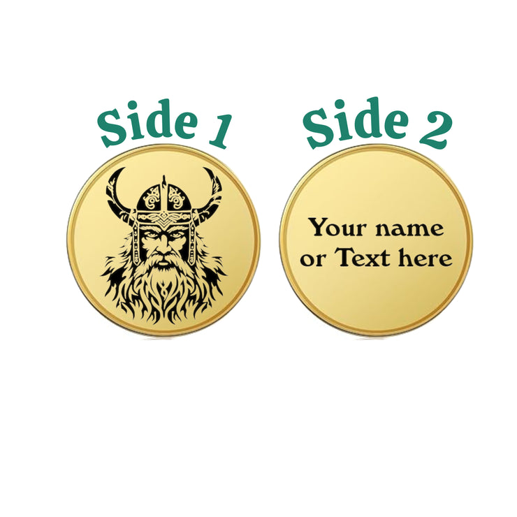 Challenge Coin - PERSONALIZED - CUSTOM - Viking