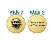 Challenge Coin - PERSONALIZED - CUSTOM - Screaming Skull