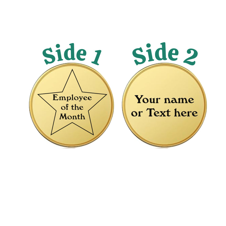 Challenge Coin - PERSONALIZED - CUSTOM - Employee of the month