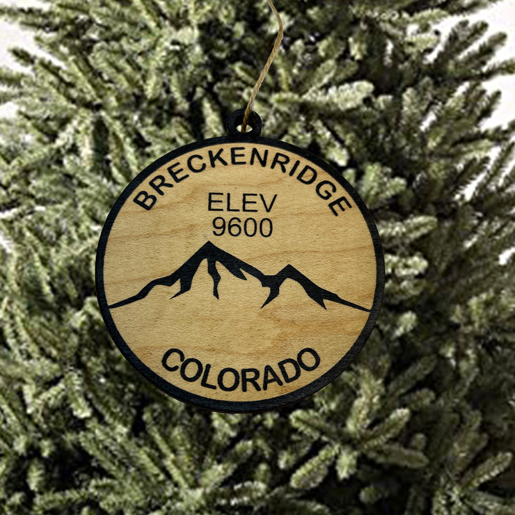 Ornament CUSTOM - Breckinridge Colorado Elevation 9600