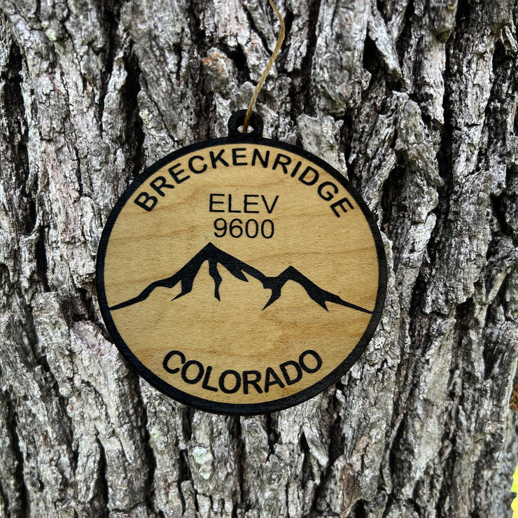 Ornament CUSTOM - Breckinridge Colorado Elevation 9600