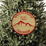 Ornament CUSTOM - Breckinridge Colorado Elevation 9600