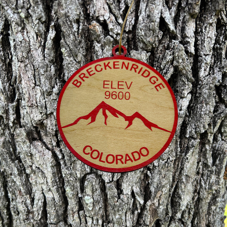 Ornament CUSTOM - Breckinridge Colorado Elevation 9600