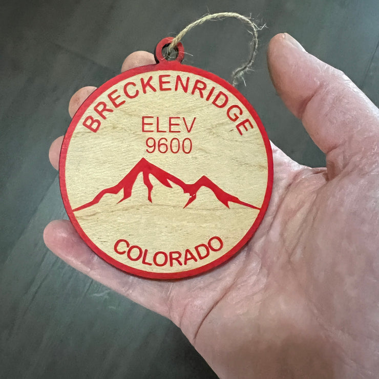 Ornament CUSTOM - Breckinridge Colorado Elevation 9600