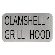 Hood Restaurant Name Plates for the kitchen